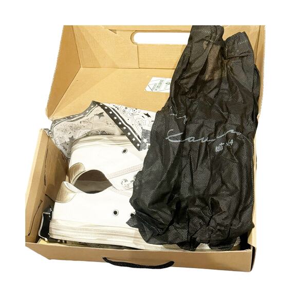 Vintage Havana Athletic Alive Sneaker Shoes Casual White Gold Size 8.5 NWB - Picture 9 of 12